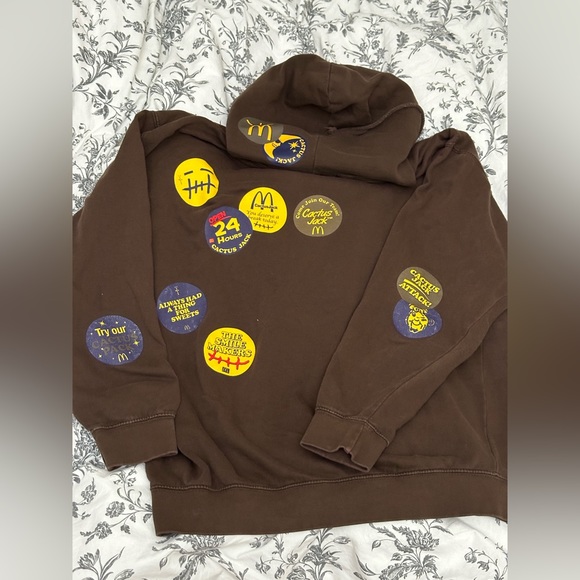Travis Scott x McDonald's Cactus Jack Sticker Hoodie CPFM - Picture 2 of 5
